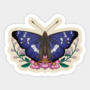 Purple Emperor Butterfly Sticker